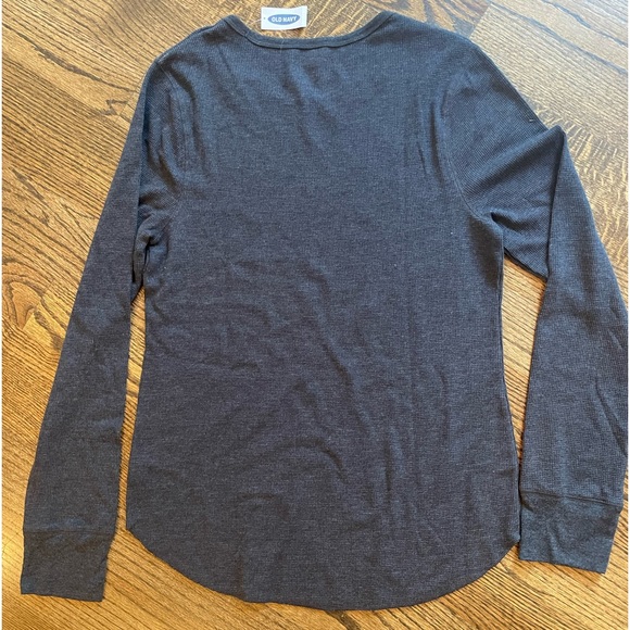 NWT Old Navy women’s long sleeve waffle knit shirt, size xxl-tall, grey - Picture 6 of 6